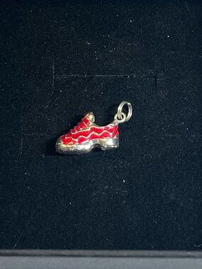Sterling silver sneaker charm